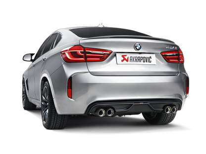 Akrapovic 15-17 BMW X5M (F85) Evolution Line Cat Back (Titanium) w/ Carbon Tips