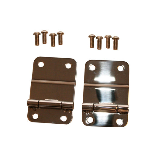 Rugged Ridge 76-86 Jeep CJ Stainless Steel Tailgate Hinges Rugged Ridge Tailgate Accessories