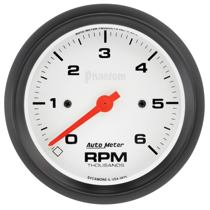 Autometer Phantom 6000RPM 3-3/8in. In-Dash Tachometer Gauge AutoMeter Gauges