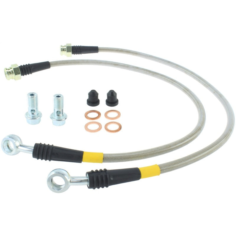 StopTech 14-15 Chevy Corvette Z51 (C7) V8 Stainless Steel Front Brake Lines Stoptech Brake Line Kits
