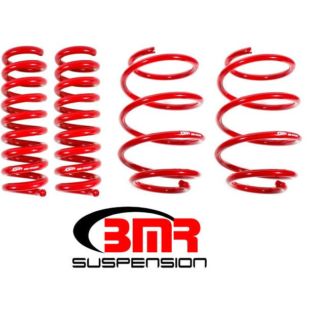 BMR 16-17 6th Gen Camaro V8 Performance Version Lowering Springs (Set Of 4) - Red BMR Suspension Lowering Springs