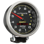 Autometer 5 inch Ultimate DL Playback Tachometer 9000 RPM - Black AutoMeter Performance Monitors