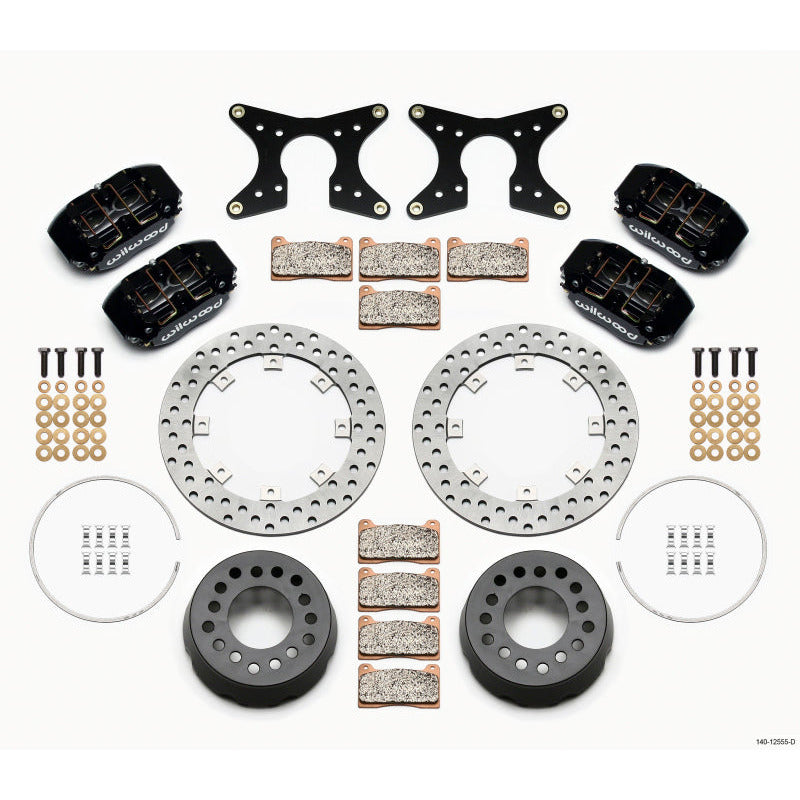 Wilwood Dynapro Lug Mount Dual Rear Dynamic Kit SA Drilled M-W/Lamb Ends 1/2in Studs Wilwood Big Brake Kits