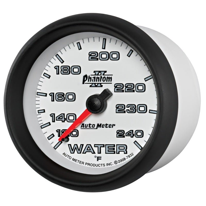 Autometer Phantom II 2-5/8in 120-240 Degree F Mechanical Water Gauge AutoMeter Gauges