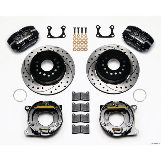 Wilwood Dynapro Dust-Boot P/S Park Brake Kit Drilled Big Ford 2.36in Offset Wilwood Big Brake Kits