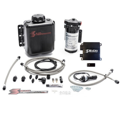Snow Performance Stg 2 Boost Cooler Prog. Engine Mount Water Injection Kit (SS Braid Line & 4AN) Snow Performance Water Meth Kits