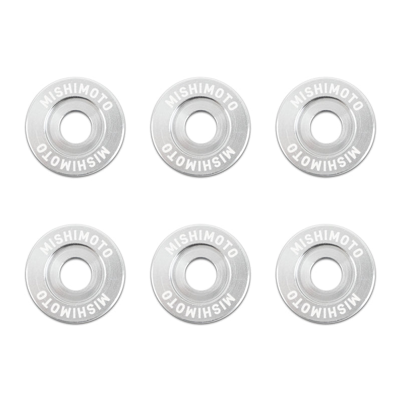 Mishimoto Small Fender Washer Kit (6pcs) - Silver