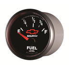 Autometer GM Bowtie Black 2-1/16 Fuel Level, 0-90 , Air-Core 8-18V AutoMeter Gauges