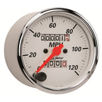 Autometer Arctic White 3-1/8in 0-120 MPH Mechanical Speedometer Gauge AutoMeter Gauges