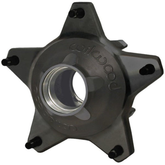 Wilwood Hub-Starlite 55 Front w/Cap Std. Offset 5/8 Studs-Drilled-Black Wilwood Wheel Hubs