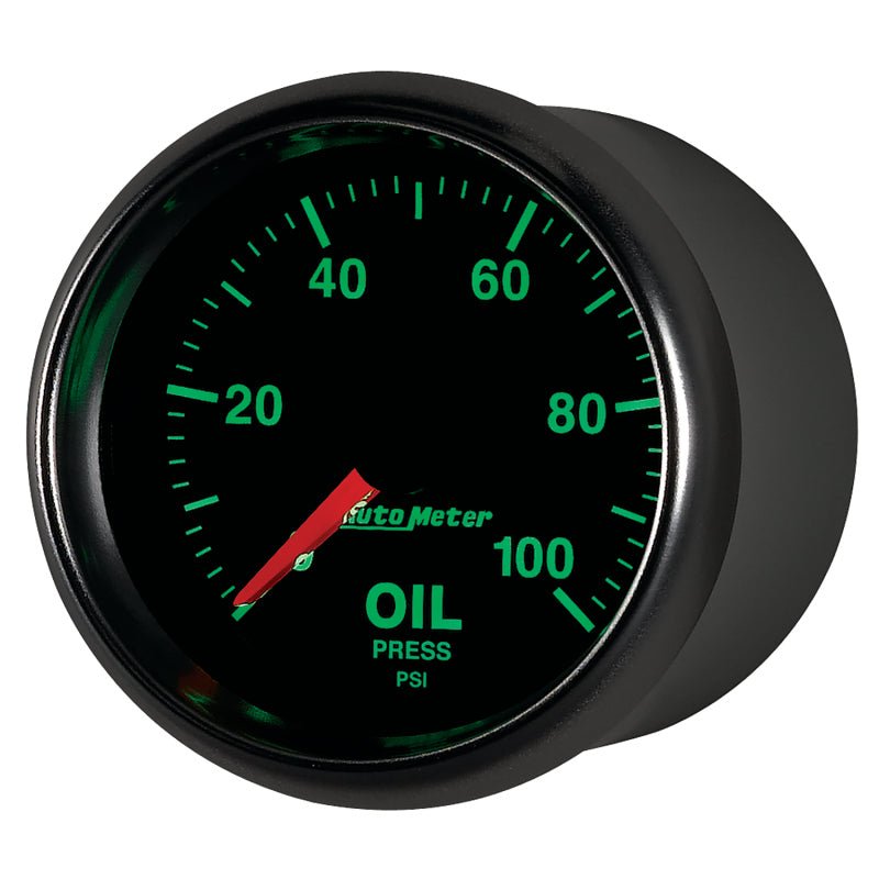 Autometer GS Series 2-1/16in Oil Pressure Gauge 100PSI Electric Full Sweep AutoMeter Gauges