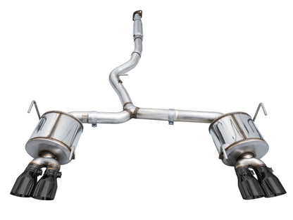 AWE Tuning 2022+ VB Subaru WRX Touring Edition Exhaust - Diamond Black Tips