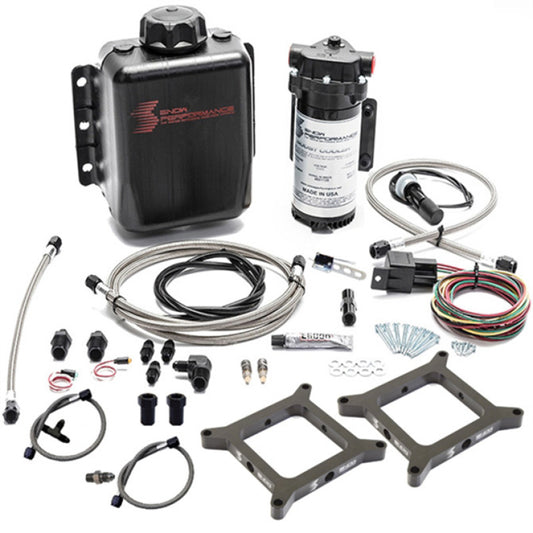 Snow Performance Stage 1 Dual Carb (N/A or Forced Induction) Water Injection Kit w/SS Braided Line Snow Performance Water Meth Kits