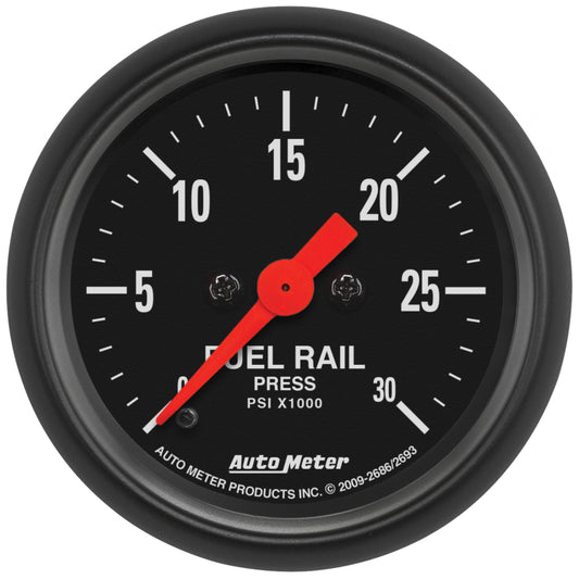 Autometer Z-Series 52mm 30Kpsi Fuel Rail Pressure Gauge, Ram 6.7L