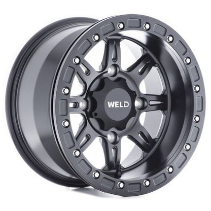 Weld UTV RF Series Cheyenne U510 15x10 Cheyenne Beadlock 4x136 5BS Satin BLK Weld Wheels - Cast