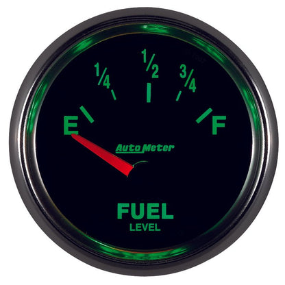 Autometer GS 52mm 0-90 ohms Short Sweep Electronic Fuel Level GM Gauge AutoMeter Gauges