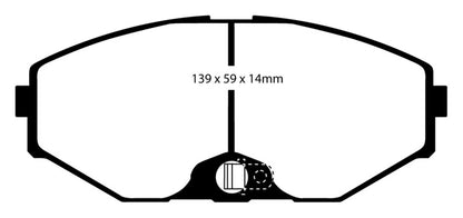 EBC 93-97 Infiniti J30 3.0 Redstuff Front Brake Pads