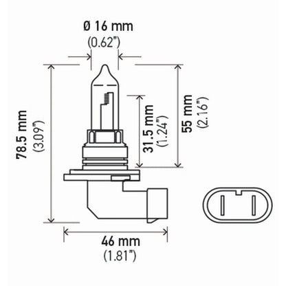 Hella 9005 12V 65W High Performance P20d 2.0 Bulb (Pair) Hella Bulbs