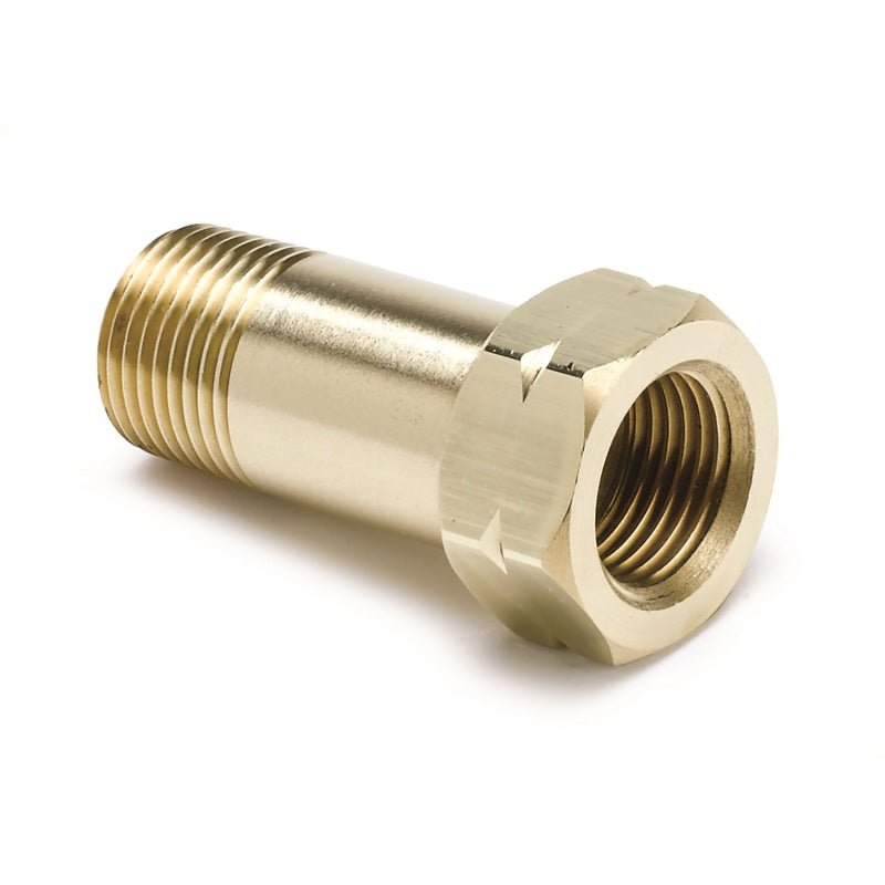 Autometer Fitting Adapter 3/8in NPT Male Extension Brass for Mechanical Temperature Gauge AutoMeter Battery Chargers