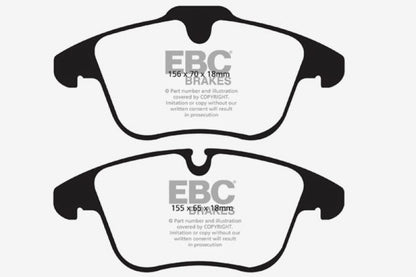 EBC 2016-2018 Volvo S60 2.0L Turbo Greenstuff Front Brake Pads