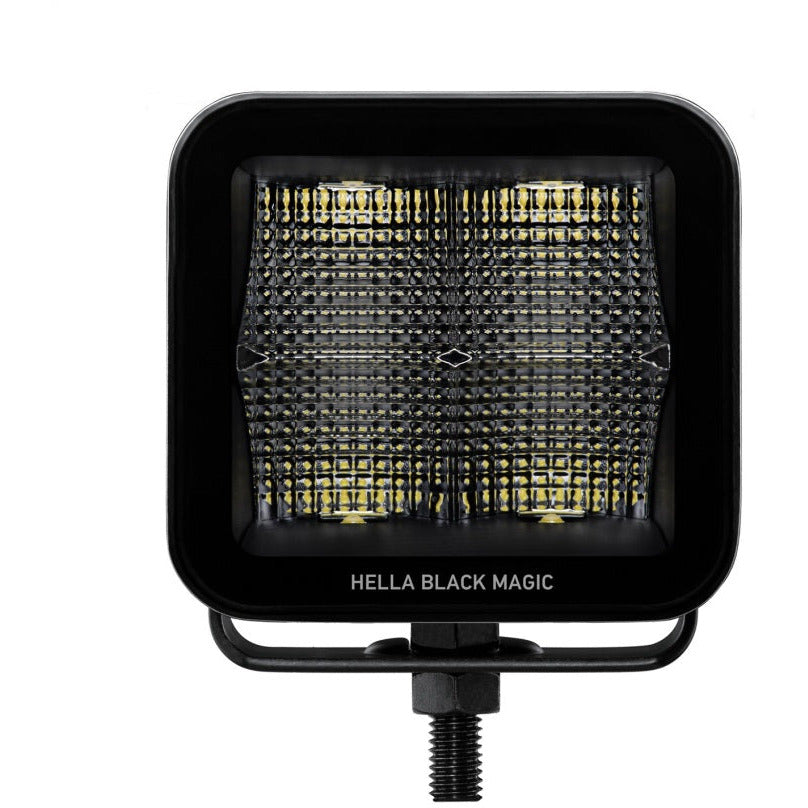 Hella Universal Black Magic 3.2in L.E.D. Cube Kit - Flood Beam (Short Range) Hella Fog Lights