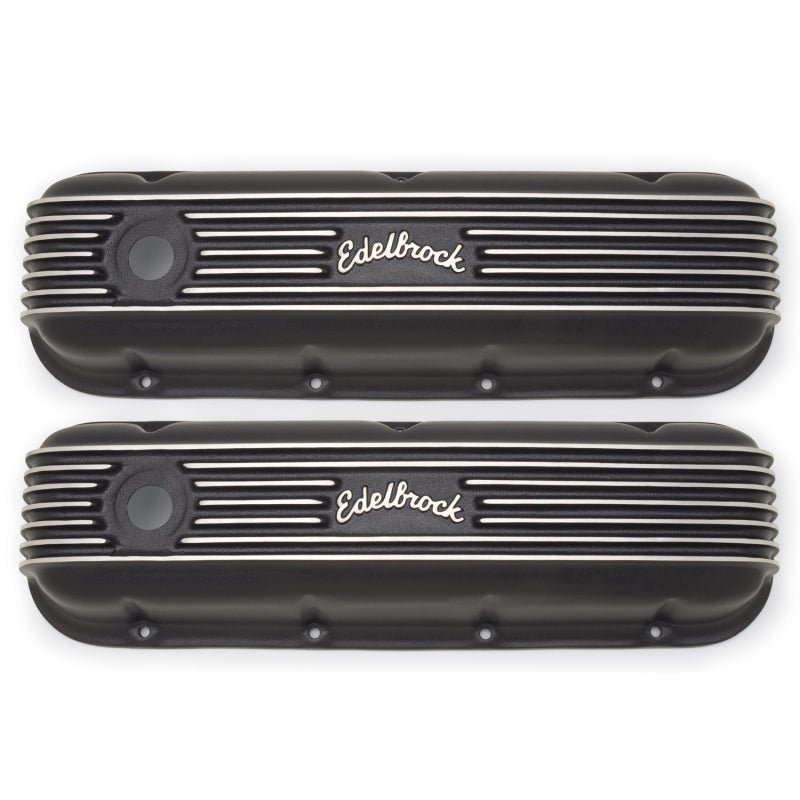 Edelbrock Valve Cover Classic Series Chevrolet 1965 and Later 396-502 V8 Black