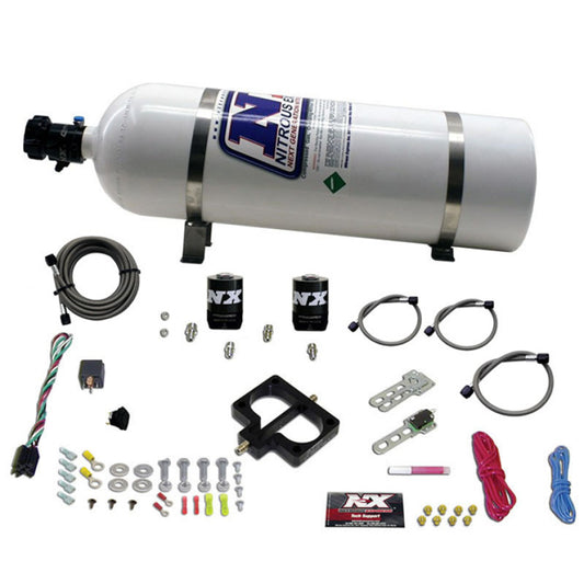 Nitrous Express Dodge TBI (Magnum) Nitrous Plate Kit (Magnum Engine) w/15lb Bottle