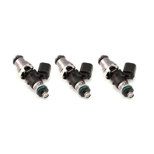 Injector Dynamics 1340cc Injectors - 48mm Length - 14mm Grey Top - 14mm Lower O-Ring (Set of 3)