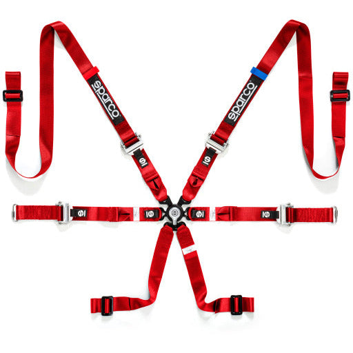 Sparco Belt Prime H-9 Evo Red SPARCO Seat Belts & Harnesses