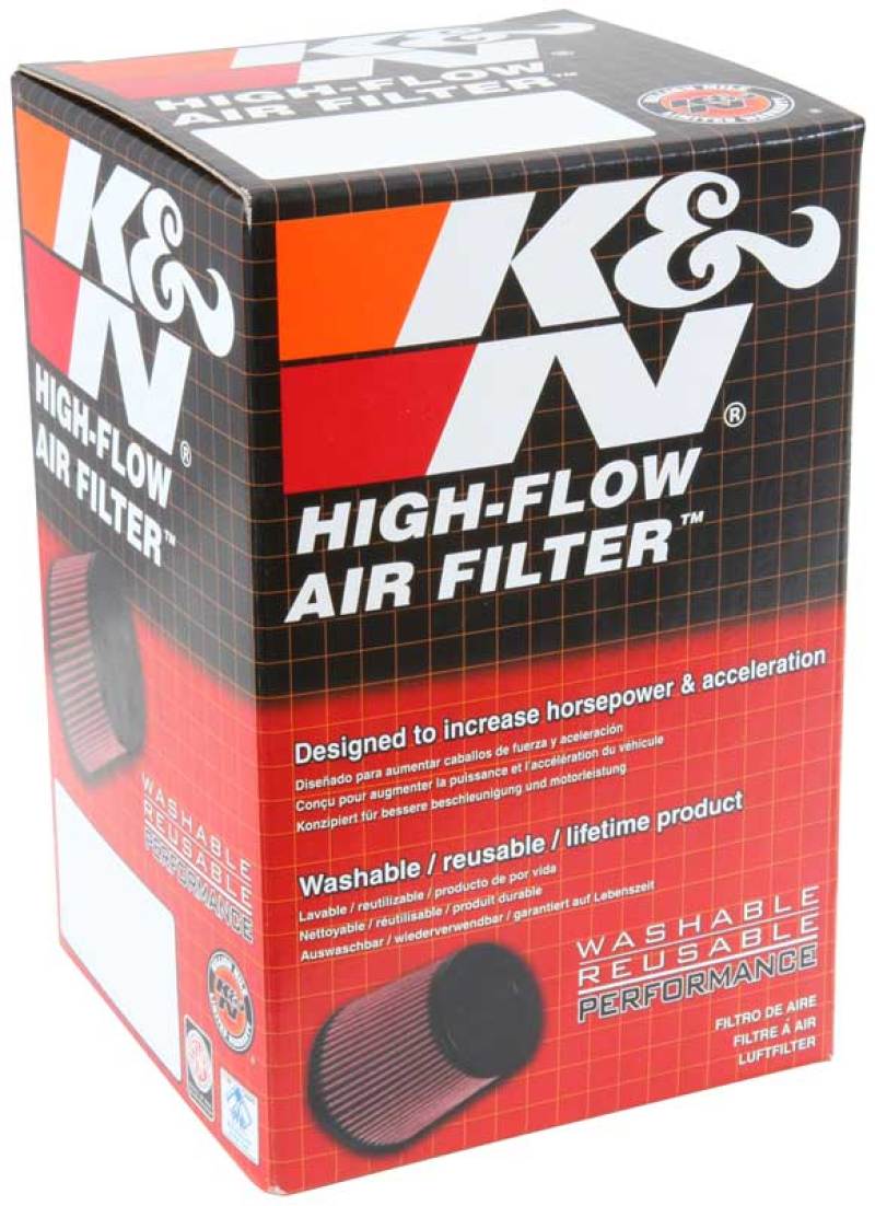 K&N Universal Clamp-On Air Filter / 2-1/8in O/S