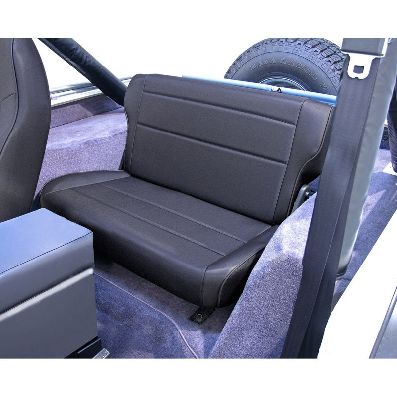 Rugged Ridge Fold&Tumble Rear Seat Black Denim 76-95 Jeep CJ / Jeep Wrangler Rugged Ridge Seat Releases