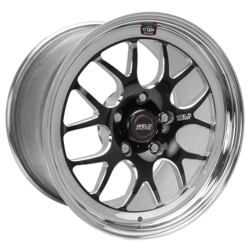 Weld S77 17x10 / 5x4.75 BP / 7.2in. BS Black Wheel (High Pad) - Non-Beadlock Weld Wheels - Forged