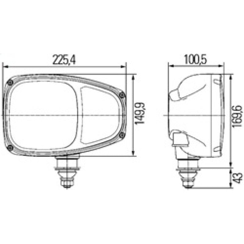 Hella Headlamp ES FAPO BL RE 0GR MG12 DT 1EE Hella Driving Lights