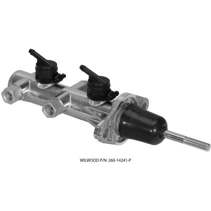 Wilwood Tandem Remote Master Cylinder - 7/8in Bore Ball Burnished Wilwood Brake Master Cylinder