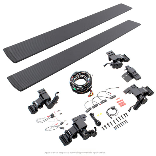 RealTruck 09-14 Ford F-150 Super Cab 4dr VoltStep Electric Running Board Kit (No Drill) - Tex. Blk