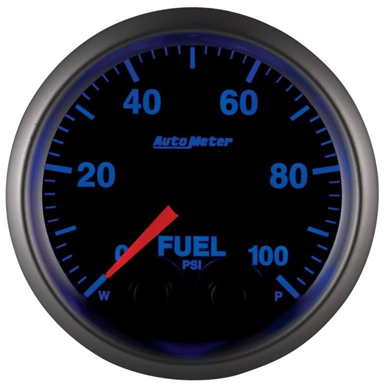 Autometer Elite 52mm 0-100 PSI Fuel Pressure Peak & Warn w/ Electronic Control Gauge AutoMeter Gauges