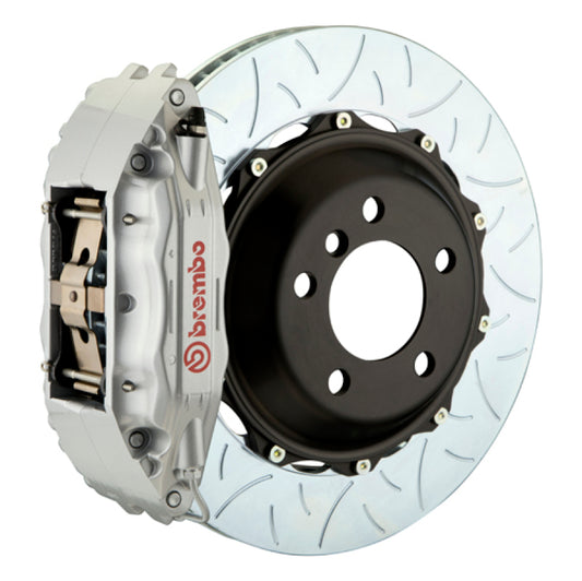 Brembo 92-98 318i/325i (Excl. xDrive) Fr GT BBK 6Pist Cast 355x32 2pc Rotor Slotted Type3-Silver
