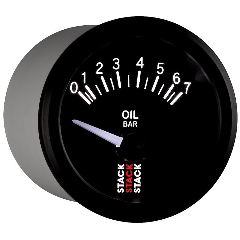 Autometer Stack 52mm 0-7 Bar M10 (M) Electric Oil Pressure Gauge - Black AutoMeter Gauges