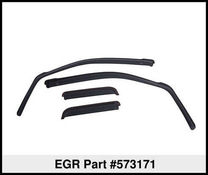 EGR 04+ Ford F/S Pickup Extended Cab In-Channel Window Visors - Set of 4 (573171)