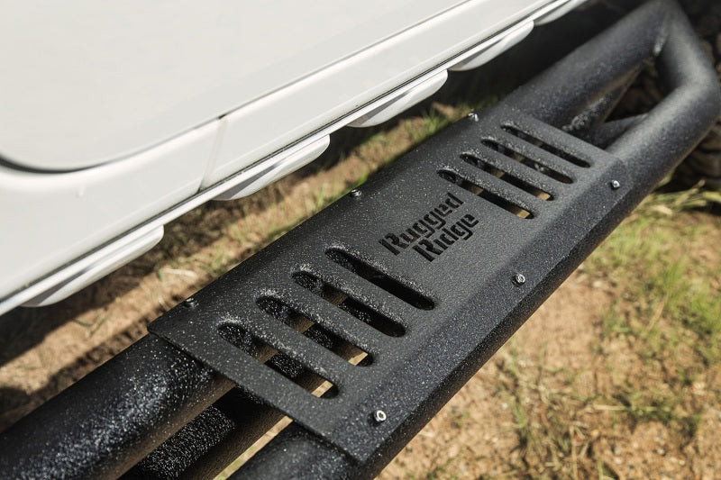 Rugged Ridge RRC Side Armor Guard Plates 07-18 Jeep Wrangler JKU Rugged Ridge Body Armor & Rock Rails