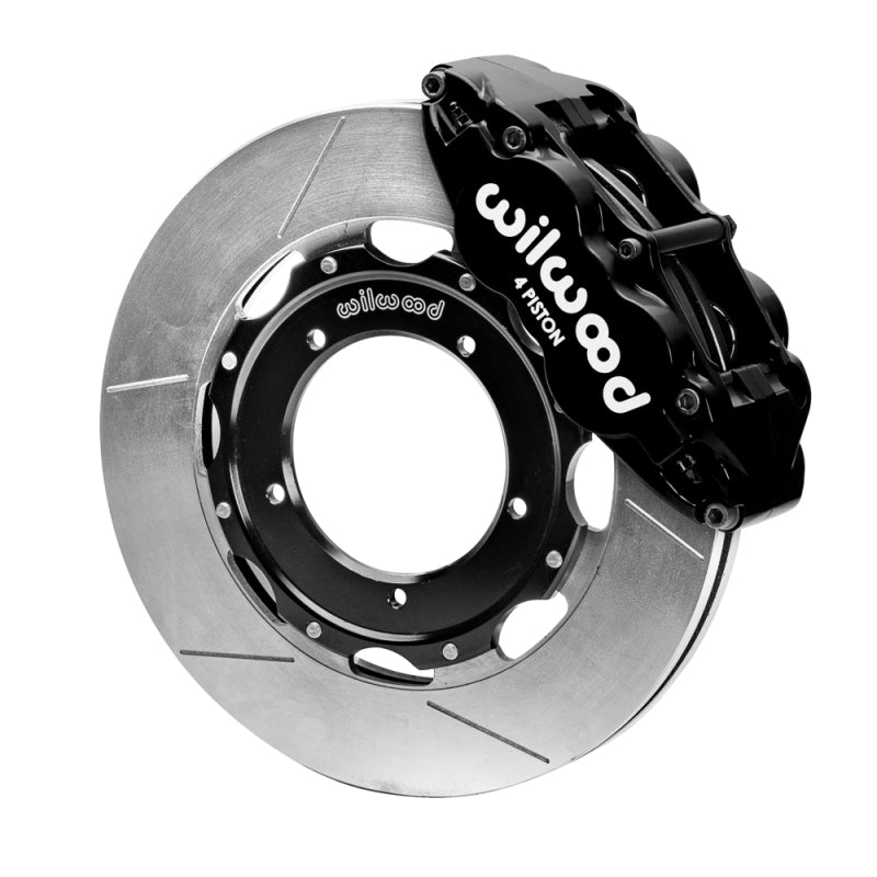 Wilwood 69-89 Porsche 911 Front Superlite Brake Kit 3.5in MT Slotted Face - Black