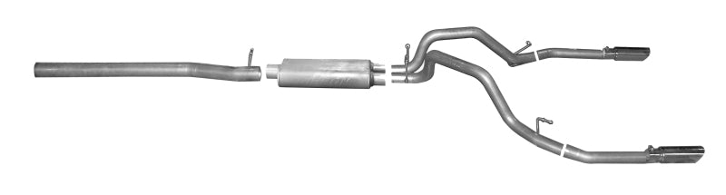 Gibson 14-19 Cadillac Escalade Base 6.2L 3.5in/2.25in Cat-Back Dual Split Exhaust - Stainless