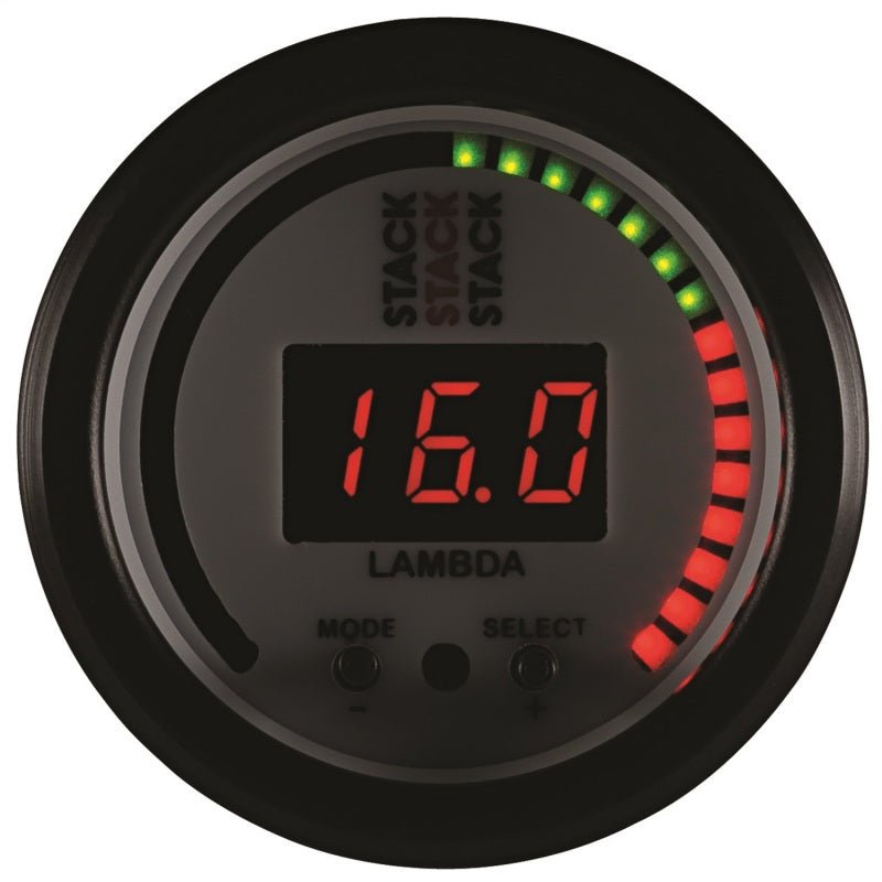 Autometer Stack 52mm Pro-Control Wideband Air/Fuel Ratio (Lambda) Gauge - White AutoMeter Gauges