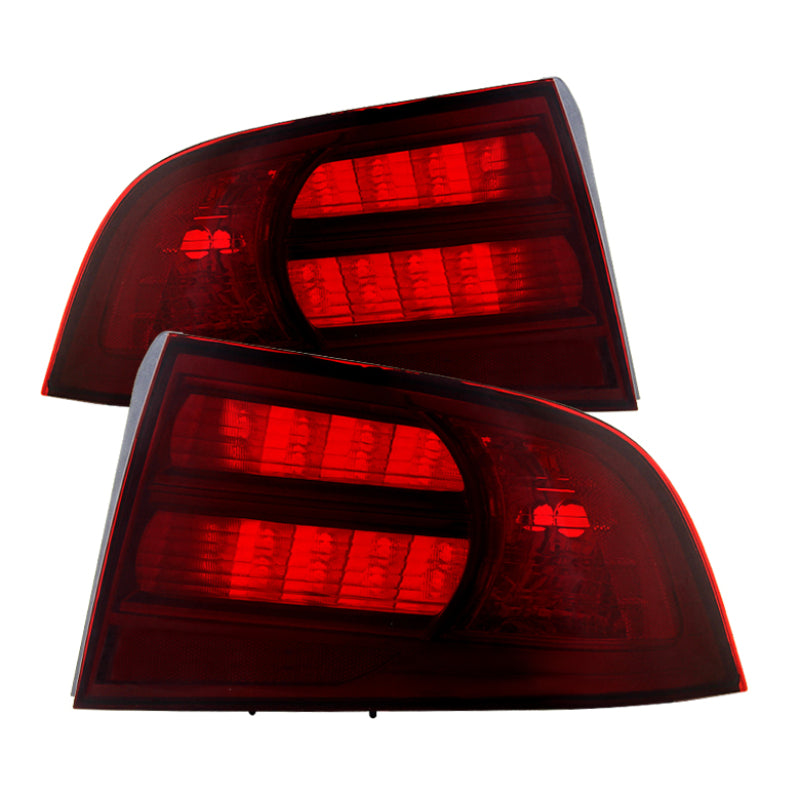 Xtune Acura Tl 04-08 OEM Style Tail Lights Red Smoked ALT-JH-ATL04-OE-RSM SPYDER Tail Lights