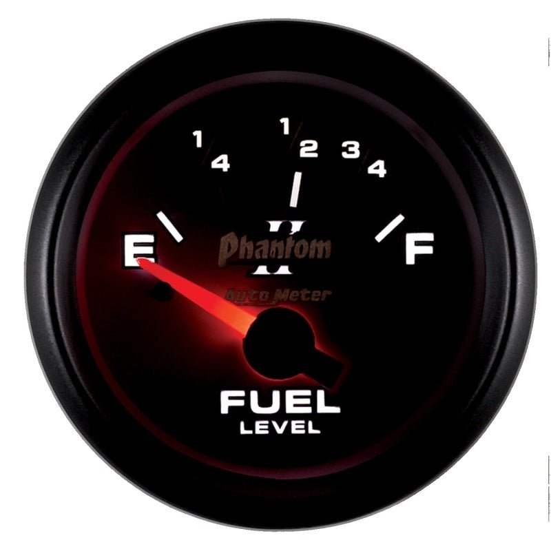 Autometer Phantom 2-1/16in 73-10 OHM Fuel Level Gauge AutoMeter Gauges