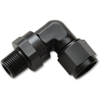 Vibrant -3AN to 1/8in NPT Female Swivel 90 Degree Adapter Fitting Vibrant Fittings