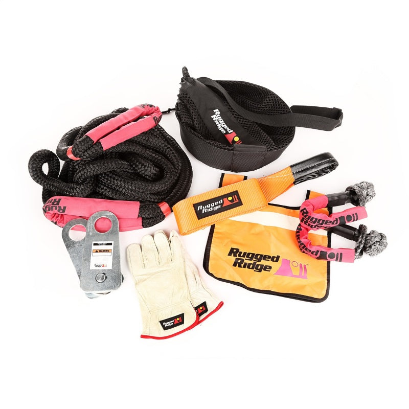 Rugged Ridge Premium Recovery Kit with Mesh Bag Rugged Ridge Recovery Boards