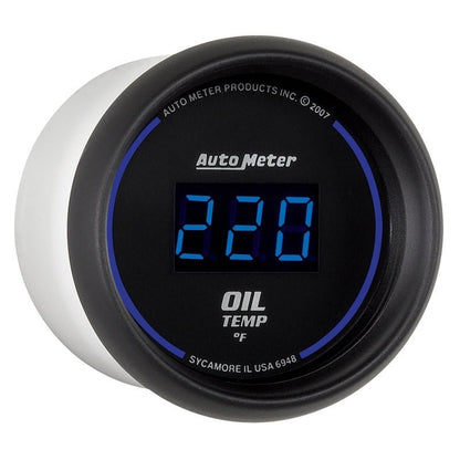 Autometer Cobalt Digital 52.4mm 0-340 deg F Oil Temperature Gauge AutoMeter Gauges
