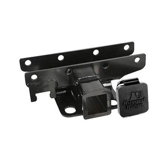 Rugged Ridge Receiver Hitch Kit RR Logo 07-18 Jeep Wrangler Rugged Ridge Hitch Accessories