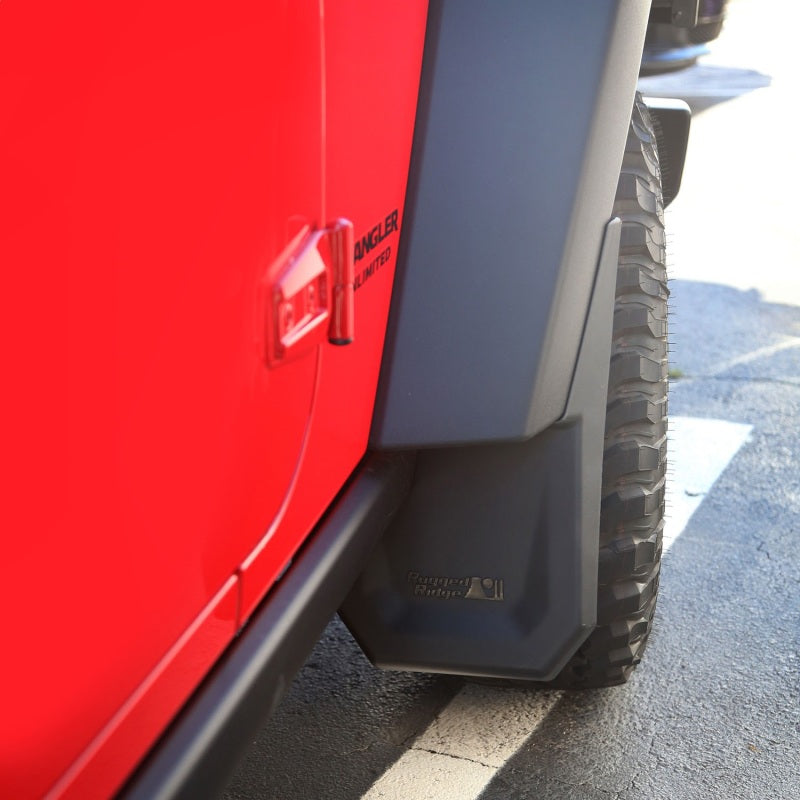 Rugged Ridge Splash Guard Kit Front 07-18 Jeep Wrangler JK Rugged Ridge Mud Flaps